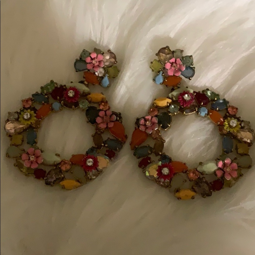 J crew daisy earrings